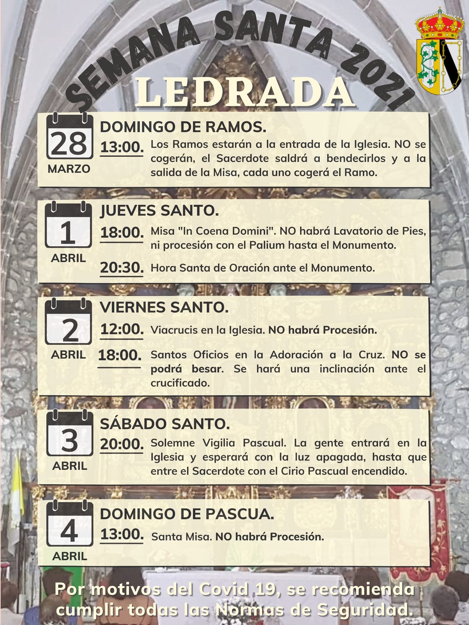 Semana Santa en Ledrada 2021 Ledrada
